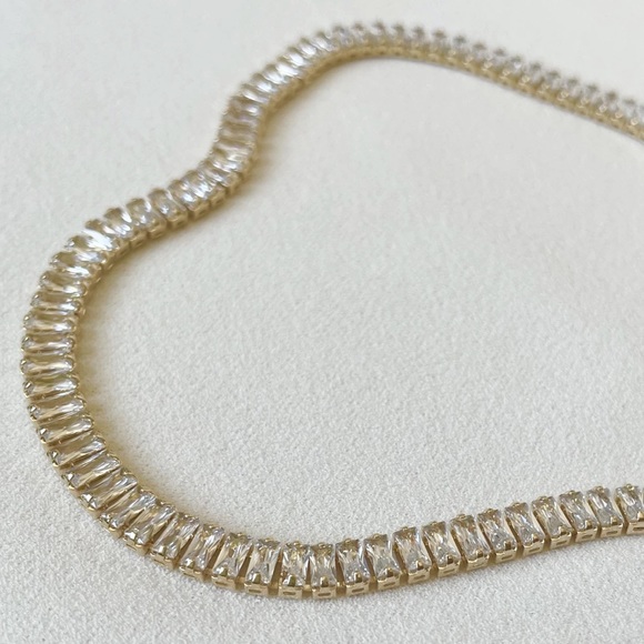 Baguette Cut Tennis Bracelet - Picture 1 of 4